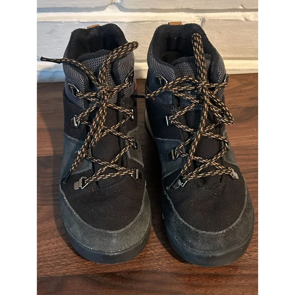 ADIDAS Snowpitch K Terrex‎ Climawarm Youth/Kids Black Snow Boots Size 1.5